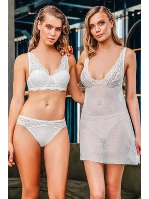 NemereSoft Sütyen Külot Kombinezon Takım Kadın 1884