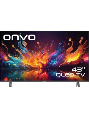 Onvo 43OVF5000AQ 43" 109 Ekran Uydu Alıcılı Full Hd Google Smart QLED Tv
