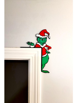 Renkli Yılbaşı Süsü Kapı ve Duvar Dekoru, Neşeli Ev Süsleme Aksesuarı