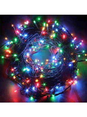 5mt Rgb 50 LED Fişli Çok Renkli Noel Yılbaşı Ağaç Dekor Aydınlatma Lambası