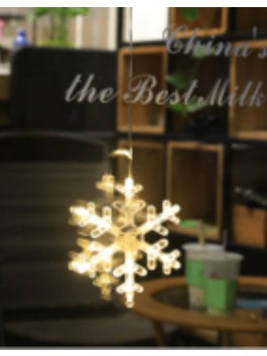 Yılbaşı Süsü Yıldız ve Kartanesi Askılı LED Seti, Tombala ve Eğlence Hediye