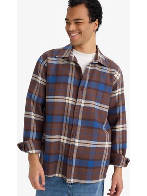 DeFacto Regular Fit Flanel Uzun Kollu Gömlek G4322AX25WN