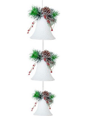 Yeşil Yılbaşı Tavan Dekor Çanlar, Şık ve Renkli Süsler