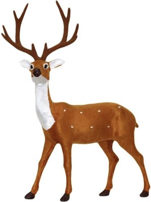 Renkli Geyik Figür 30 Cm, Ev ve Dekorasyon Için Şık Detay