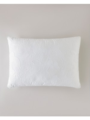 English Home Fleur 3D Jakarlı Yastık 50X70 cm Beyaz