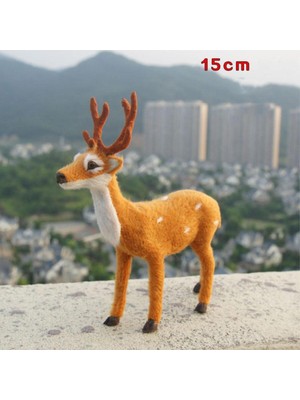 Yılbaşı Geyik Süs, Renkli, 20 Cm, Şık ve Neşeli Dekorasyon Ögesi