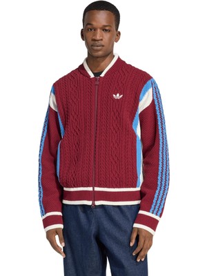 AKR7633 Adidas Wıcons Cardıgan Erkek Ceket Kırmızı
