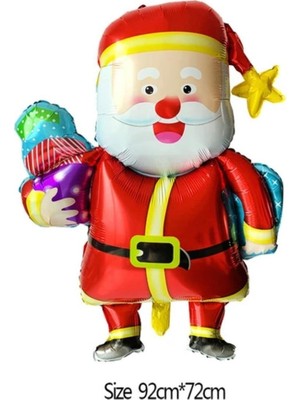 Kırmızı Dev Büyük Boy Folyo Helyum Balon Yılbaşı Dekorasyonu