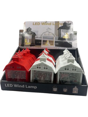 Çok Renkli 15 cm LED Fener, Yılbaşı Süsleri, Ev Dekorasyonu, 1 Adet