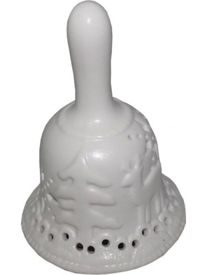 Beyaz Porselen Noel Baba Çanı, Şık ve Zarif Süsleme Için Mükemmel Seçim