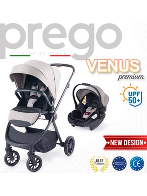 Prego 2028 Venüs Travel Sistem Bebek Arabası Bej