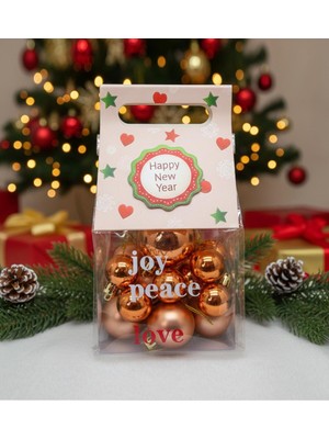 20 Parça Yılbaşı Süsü Seti, 3 Boyut, Hediye Kutusuyle Dekoratif Ağaç Süsleri