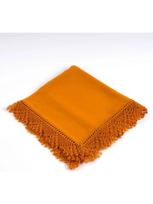 Hayrat Neşriyat Iğne Oyalı Şal (Namaz Örtüsü, 144X68 Cm. Gold)