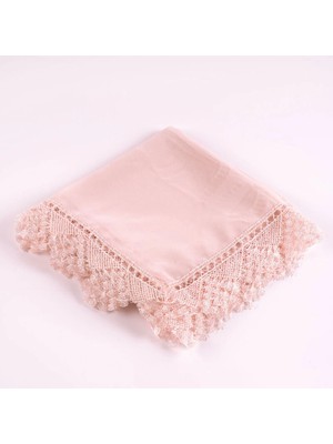 Hayrat Neşriyat Iğne Oyalı Şal (Namaz Örtüsü, 144X68 Cm. Pembe)