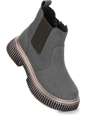 Kiko Kids  Penka Fermuarlı Erkek Çocuk Günlük Bot Ayakkabı