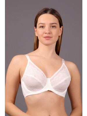 Cotonhause Kadın Ekru Toparlayıcı Sütyen – Dantel Tasarım C1T0N3243