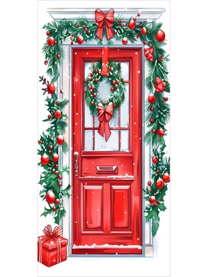 Beyaz Yılbaşı Süsü 100X215 Cm, Ev Dekorasyonu Için Şık ve Büyüleyici Seçim