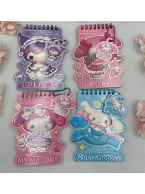 Cg Kids Kuromi Cinnamoroll My Melody Stickerlı Telli Not Defteri Anahtarlık Hediyeli Ister 1 Adet Ister 2 Adet Ister 3 Adet Alabilirsiniz