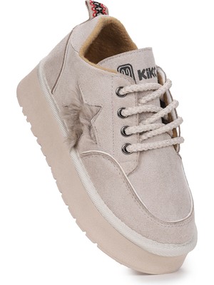 Kiko Kids  Parva Bağcıklı Kız Çocuk Günlük Spor Bot Ayakkabı