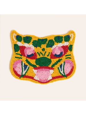 Zsa Zsa Zsu Dadrı Cam - Polyester Bardak Altlığı 11X10 cm Sarı