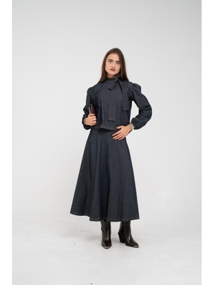 Sasilva Fiyonk Yaka Detaylı Modern Ikili Kadın Takım 1765