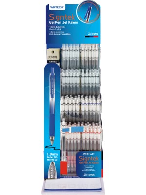 Writech Wrıtech W-099S Sıgntek Imza Kalemi 1,0mm Jel Kalemi Mavi Gövde - 96'lı Dısplay