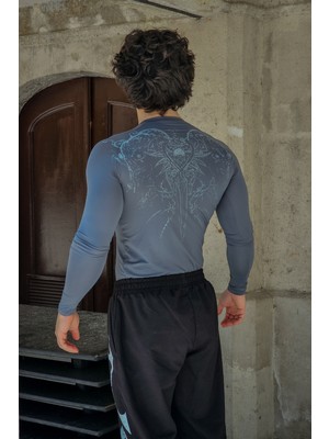 Liber The Gauntlet - Uzun Kollu Compression T-Shirt (Füme)