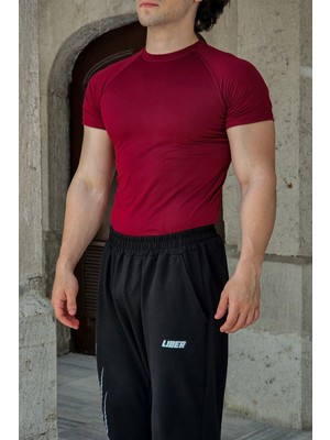 Liber Basic Compression T-Shirt (Bordo)