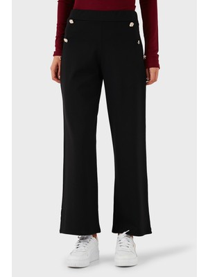 Via Dante Straight Fit Taş Detaylı Düz Paça Pantolon Bayan Pantolon 268755080