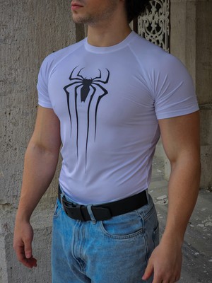 Liber Spider - Compression T-Shirt (Beyaz)