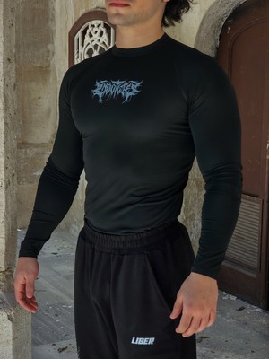Liber Endoflife - Uzun Kollu Compression T-Shirt (Siyah)