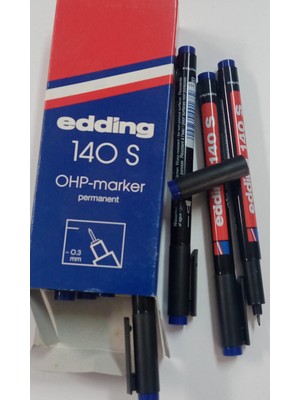  edding 140s asetat-cd kalemi 0.3mm mavi 2li adet