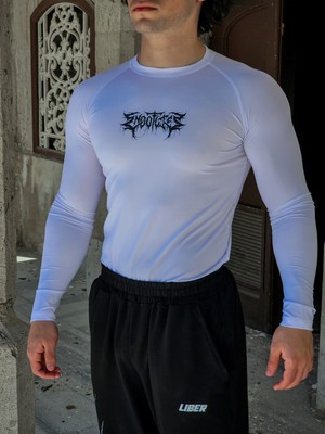 Liber Endoflife - Uzun Kollu Compression T-Shirt (Beyaz)