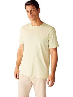 Defacto Erkek New Regular Fit Bisiklet Yaka Basic Kısa Kollu %100 Pamuk Tişört V7699AZ/BG364