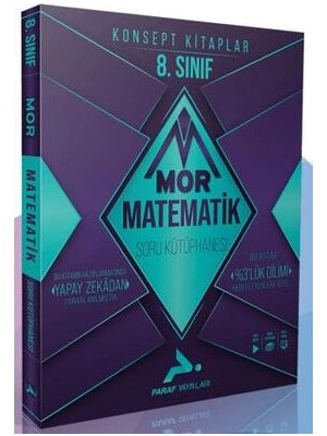 Paraf Yayınları Paraf 8. Sınıf Mor Matematik Soru Kütüphanesi