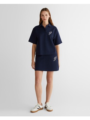 Gant Kadın Lacivert Logolu Etek 44925139T.433