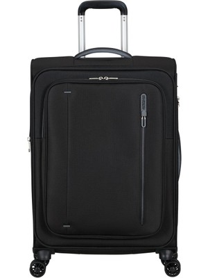American Tourister Siyah Cloudrider 4 Tekerlekli Orta Boy Valiz 67 cm