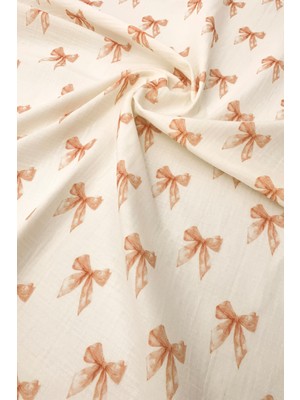 Cekic Kids 2 Katlı Müslin Örtü Kurdele Desenli 80X90 cm - %100 Pamuk - Bebek Müslin Örtü