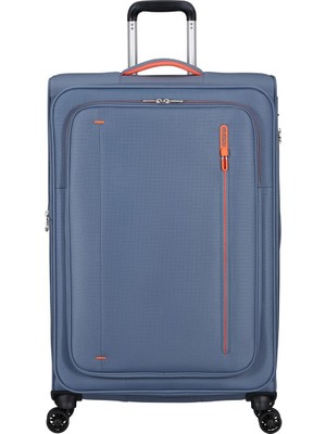 American Tourister Mavi Cloudrider 4 Tekerlekli Büyük Boy Valiz 78 cm