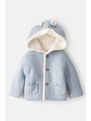 Carter's Mavi Erkek Bebek Örme Hırka Kalın Kumaş Desensiz Özelliklerle 18 Ay 1T632710