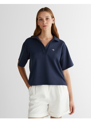 Gant Kadın Lacivert Logolu Polo 42425114T.433