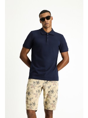 Kiğılı Slim Fit Dar Kesim Pamuk Polo Yaka Tişört