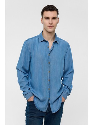 Mavi Regular Fit Uzun Kollu Denim Gömlek