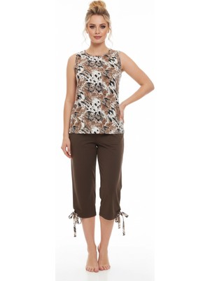 Şahinler Alaca Desenli Kolsuz Kapri 22203