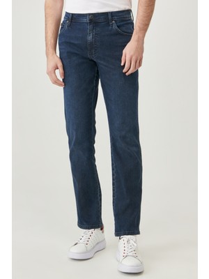 Wrangler Texas Slim Jean Pantolon Mid Blue