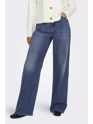 Only Onlhope Pamuklu Wide Leg Fit Yüksek Bel Jeans Bayan Kot Pantolon 15264080