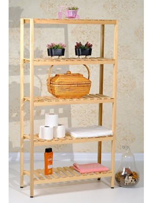 Çok Amaçlı Banyo ve Ayakkabılık Dolabı, 144X75X30CM, Kahverengi