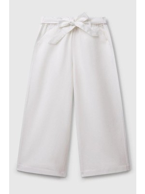 United Colors Of Benetton Kız Çocuk Keten Pantolon F01W 6/14 Yaş