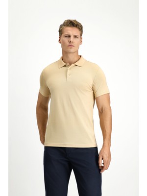Polo Club Slim Fit Pamuklu Düz Polo Yaka Tişört