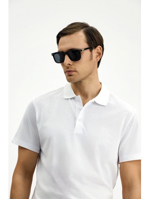 Polo Club Slim Fit Pamuklu Düz Polo Yaka Tişört